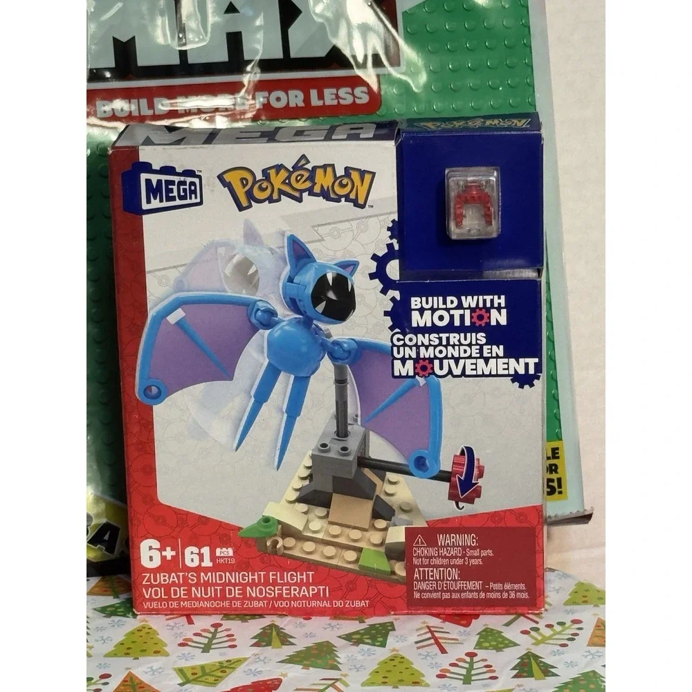 Mega Pokémon Zubat's Midnight Flight Build‎ with Motion Set With Building Board